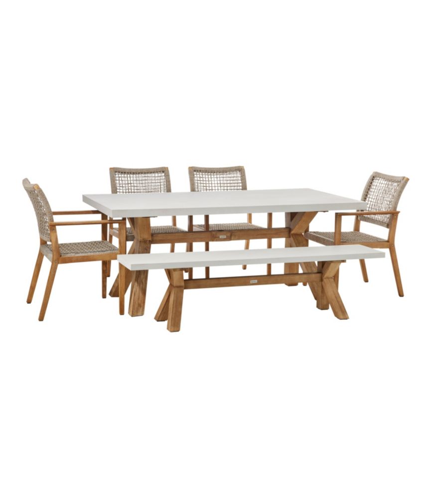 Composite-Top Farmhouse Dining Set