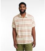 Men's Backyard BBQ Shirt, Short-Sleeve, Traditional Untucked Fit, Stripe
