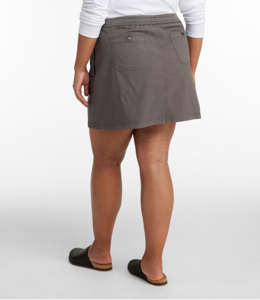 Women's Stretch Ripstop Pull-On Skirt, Mid-Rise, Dark Taupe, small image number 3