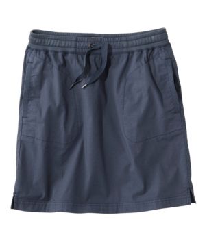 Women's Stretch Ripstop Pull-On Skirt, Mid-Rise