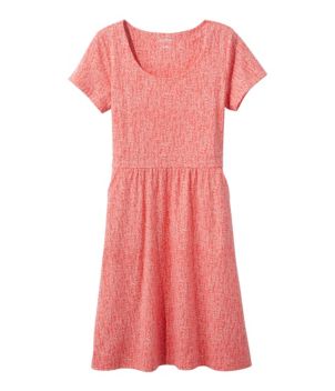 Women's Easy Cotton Fit-and-Flare Dress, Pattern