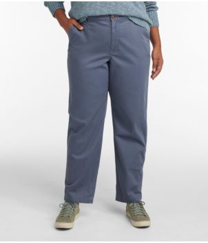 Women's Comfort Stretch Pants, Mid-Rise Straight-Leg Chino