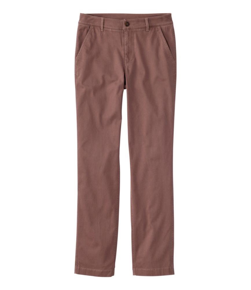 Women's Comfort Stretch Pants, Mid-Rise Straight-Leg Chino
