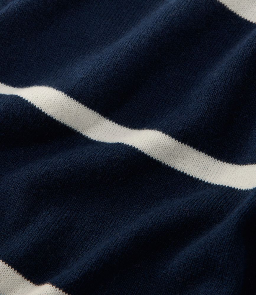 Women's Cotton/Cashmere Sweater, Polo Stripe