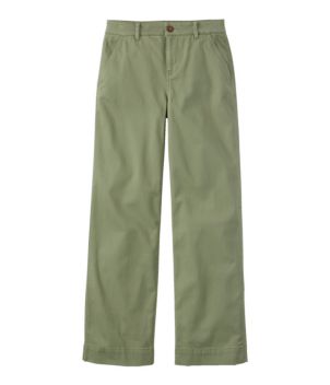 Women's Comfort Stretch Pants, Mid-Rise Wide-Leg Chino