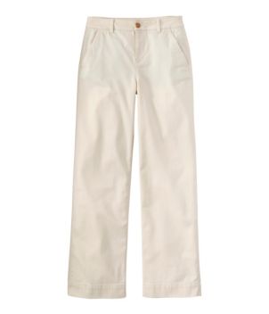 Women's Comfort Stretch Pants, Mid-Rise Wide-Leg Chino