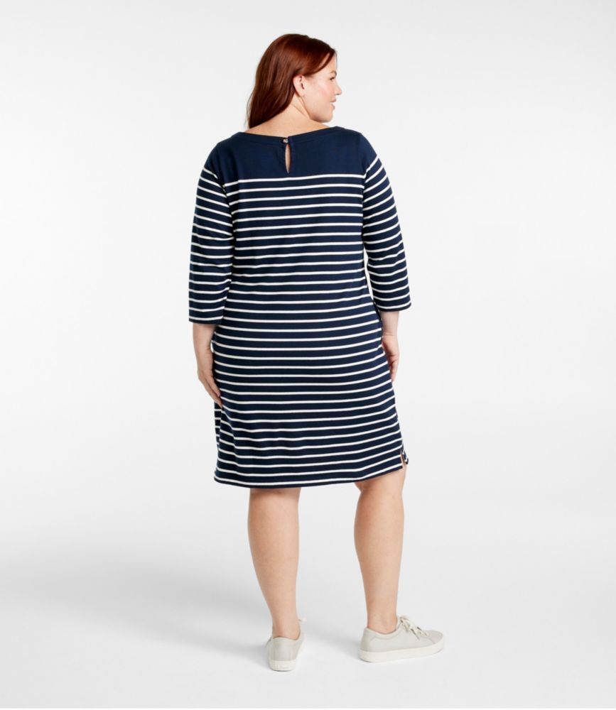 Women's Heritage Mariner Dress, Stripe, Classic Navy/Sea Salt, small image number 3