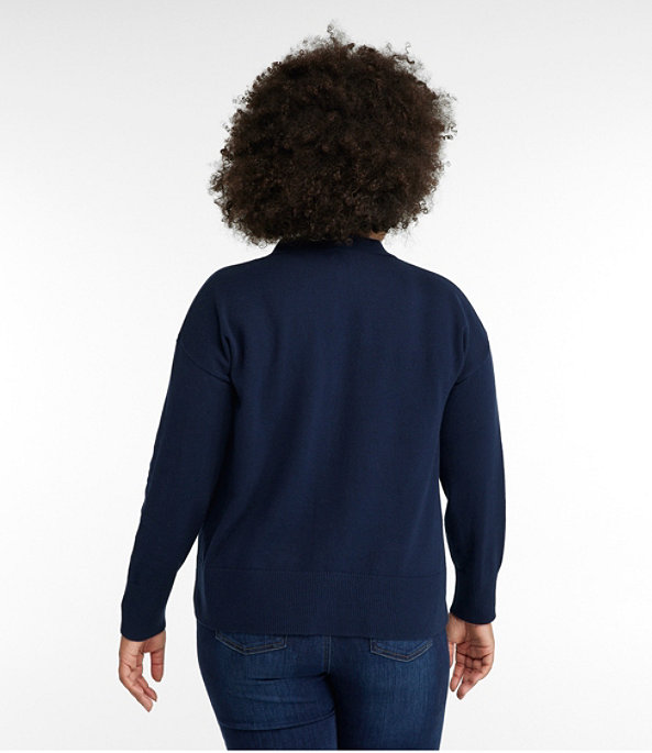Cotton/Cashmere Sweater Polo , Classic Navy, large image number 2