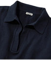 Cotton/Cashmere Sweater Polo, Classic Navy, small image number 3