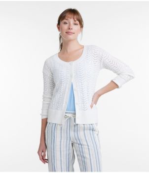 Women's Frye Island Pointelle Sweater, Cardigan