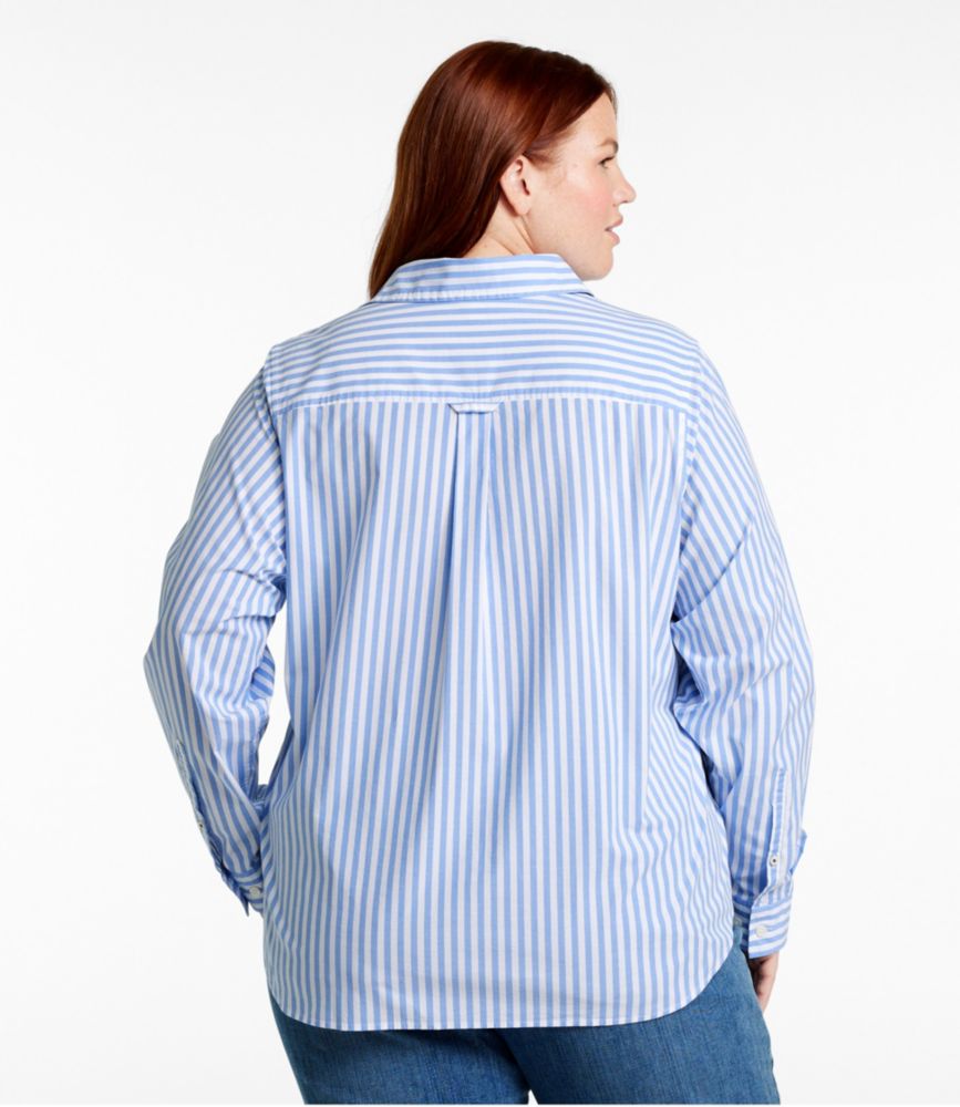 Women's Essential Cotton Poplin Shirt, Long-Sleeve