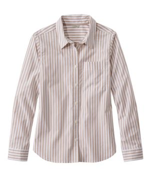 Women's Essential Cotton Poplin Shirt, Long-Sleeve