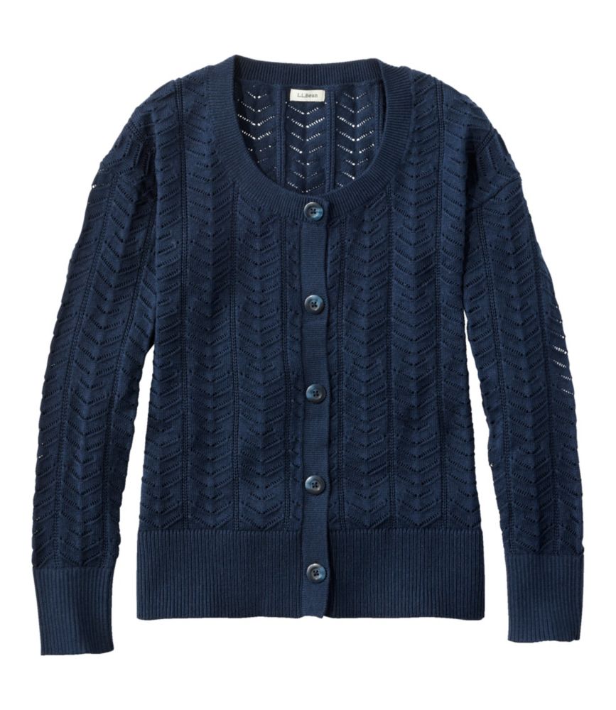 Women's Frye Island Pointelle Sweater, Cardigan