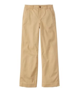 Women's Comfort Stretch Pants, Mid-Rise Wide-Leg Chino