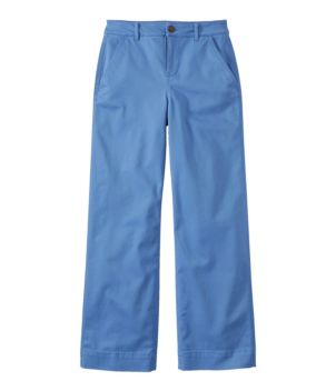 Women's Comfort Stretch Pants, Mid-Rise Wide-Leg Chino