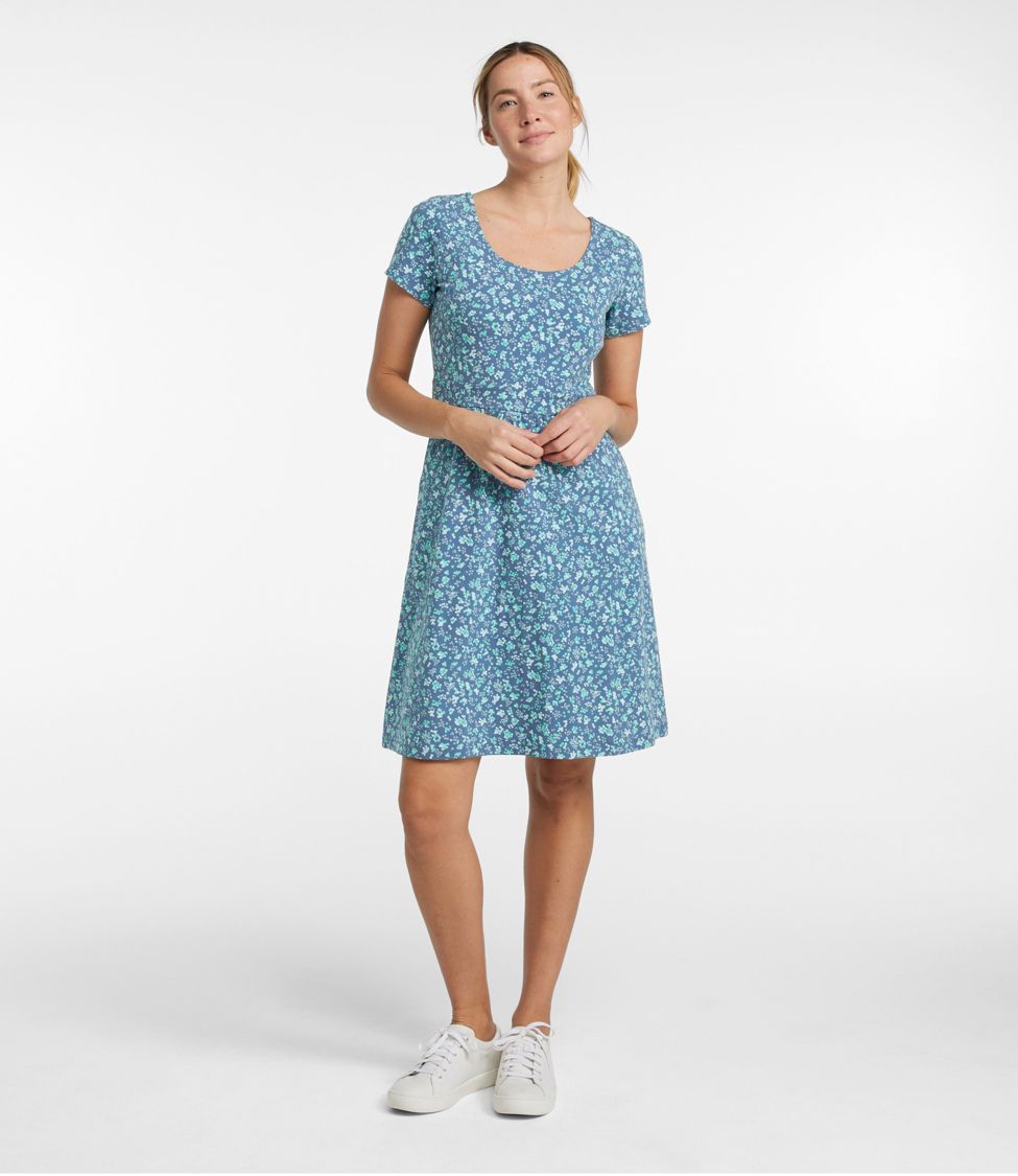 Classic-Fit Cotton-Blend Dress, Women's Dresses