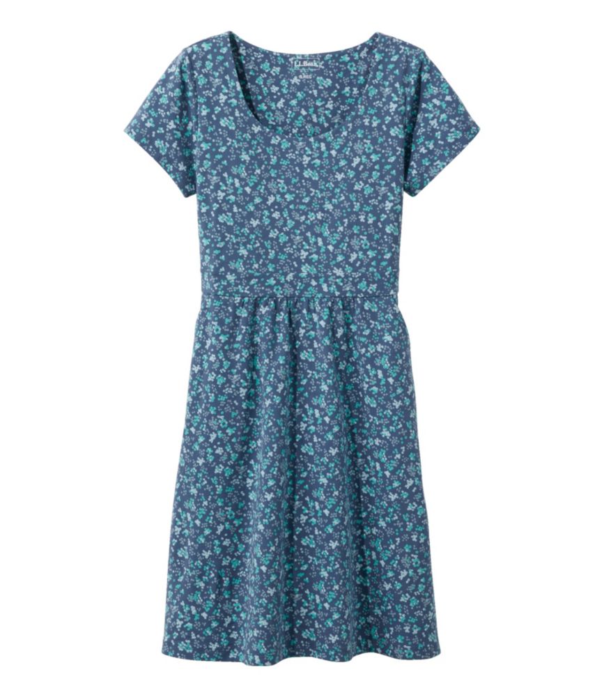 Women's Easy Cotton Fit-and-Flare Dress, Pattern