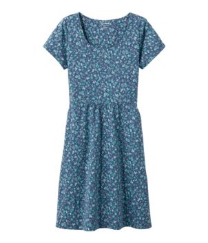 Women's Easy Cotton Fit-and-Flare Dress, Pattern