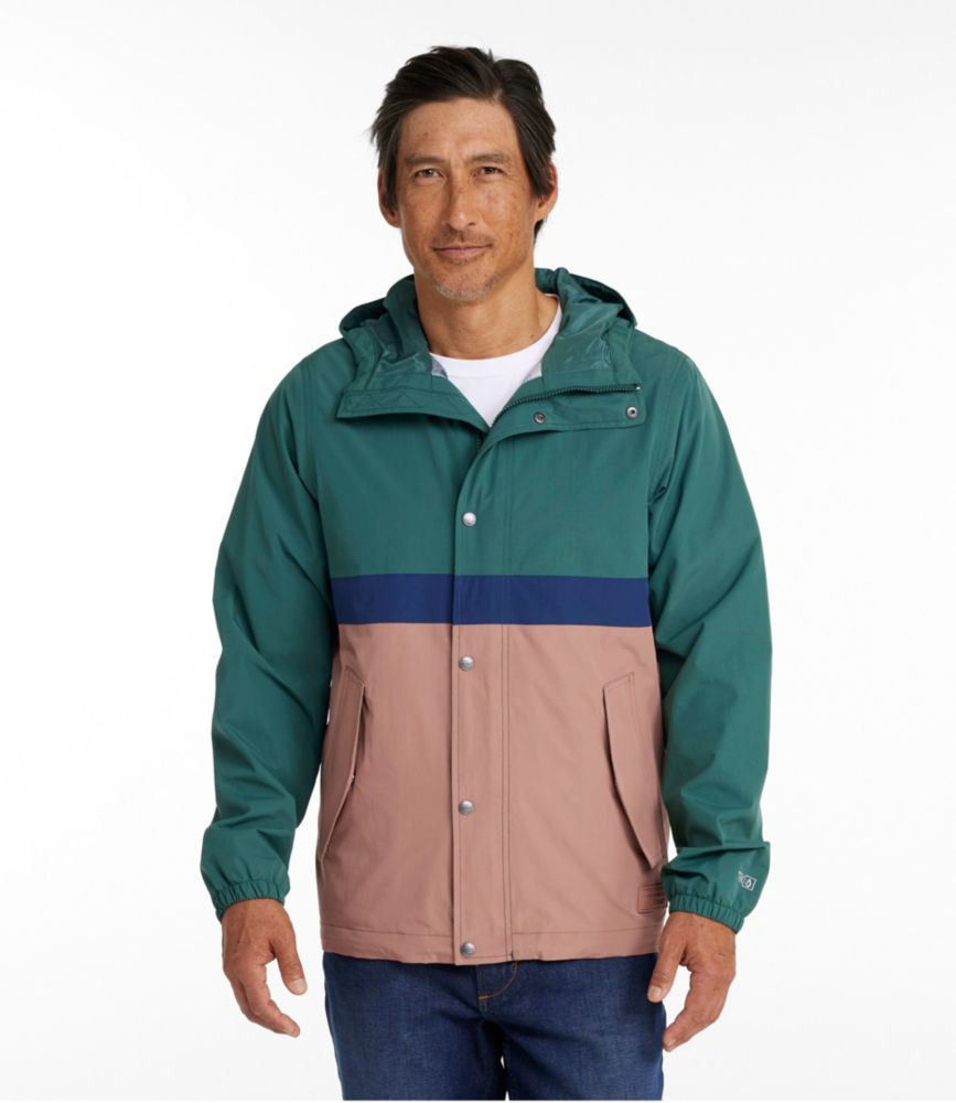 Men's Mountain Classic Rain Jacket, Cadet Blue/Storm Teal, small image number 2