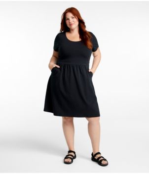 Women's Easy Cotton Fit-and-Flare Dress