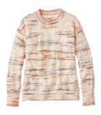 Women's Cotton Ragg Sweater, Crewneck Space-Dye