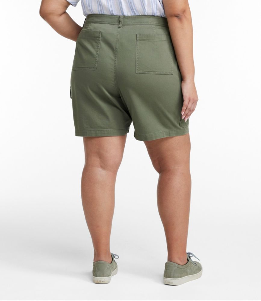 Women's Comfort Stretch Shorts, Cargo 7", Dusty Olive, small image number 3