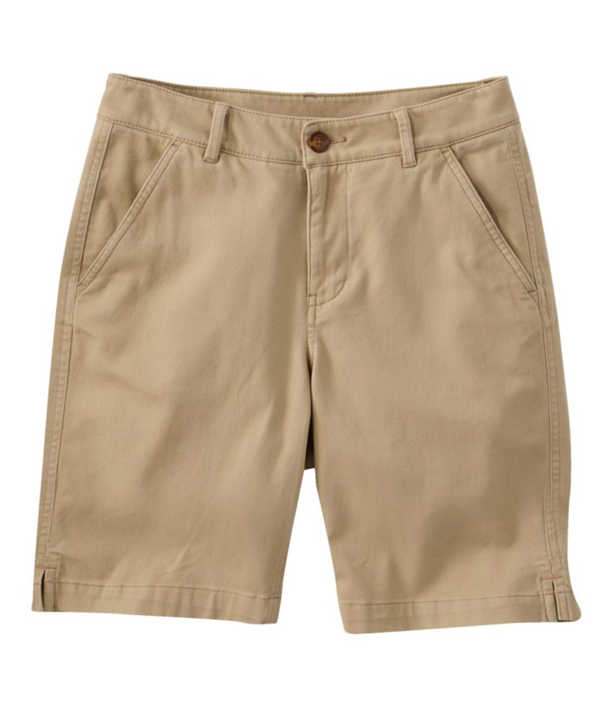 Women's Comfort Stretch Shorts, Chino Bermudas 9"