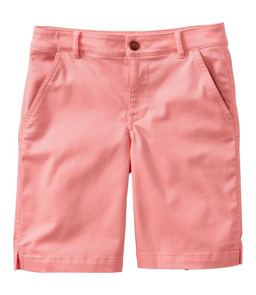 Women's Comfort Stretch Shorts, Chino Bermudas 9"