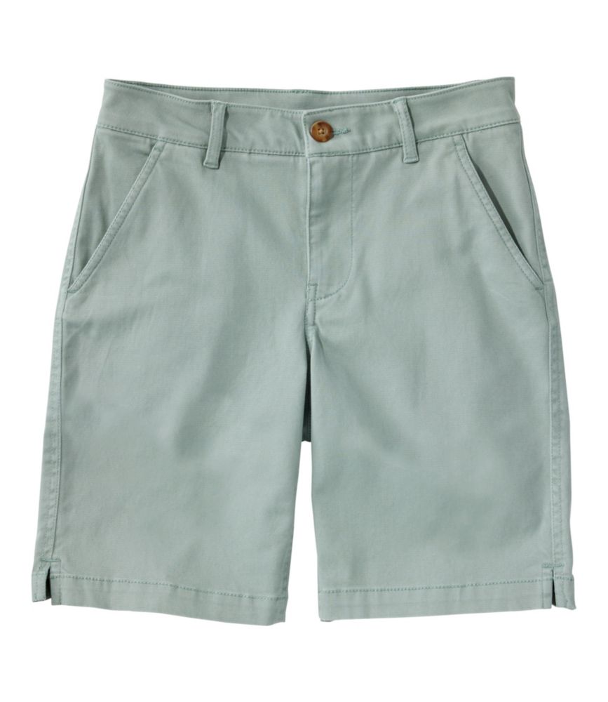 Women's Comfort Stretch Shorts, Chino Bermudas 9"