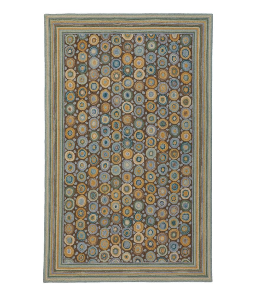 Bean's Wool Hooked Rug, Coins