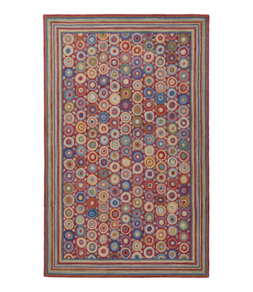 Bean's Wool Hooked Rug, Coins