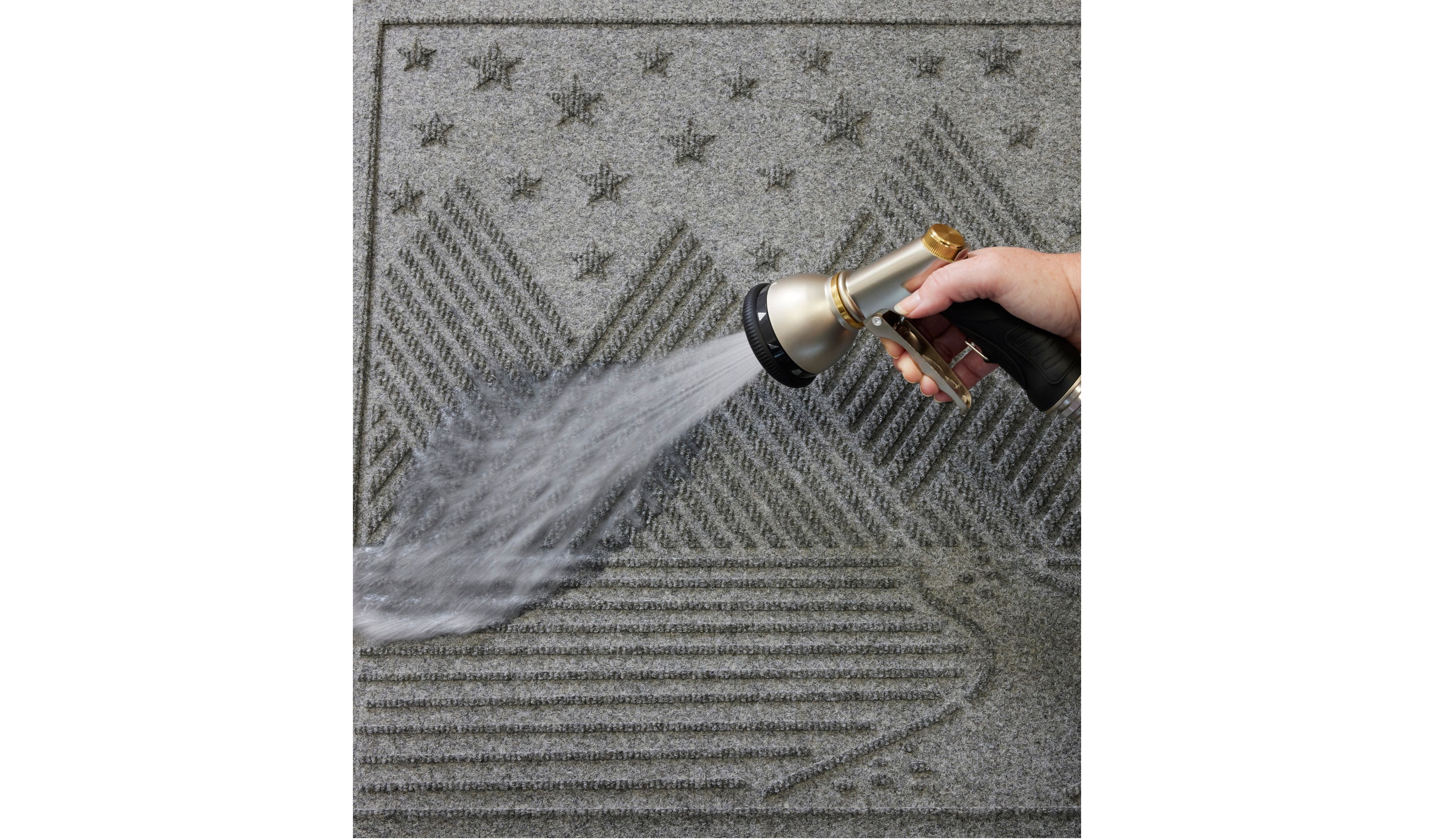 Everyspace Recycled Waterhog Doormat, Twilight Mountain Range
