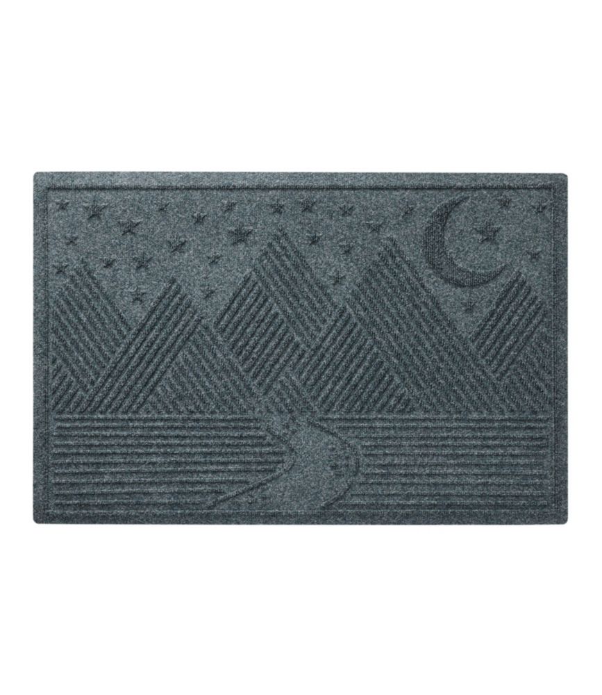 Everyspace Recycled Waterhog Doormat, Twilight Mountain Range