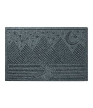 Everyspace Recycled Waterhog Doormat, Twilight Mountain Range