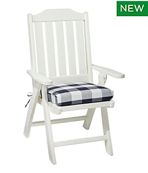 All-Weather Folding/Armless Chair Cushion, Buffalo Plaid