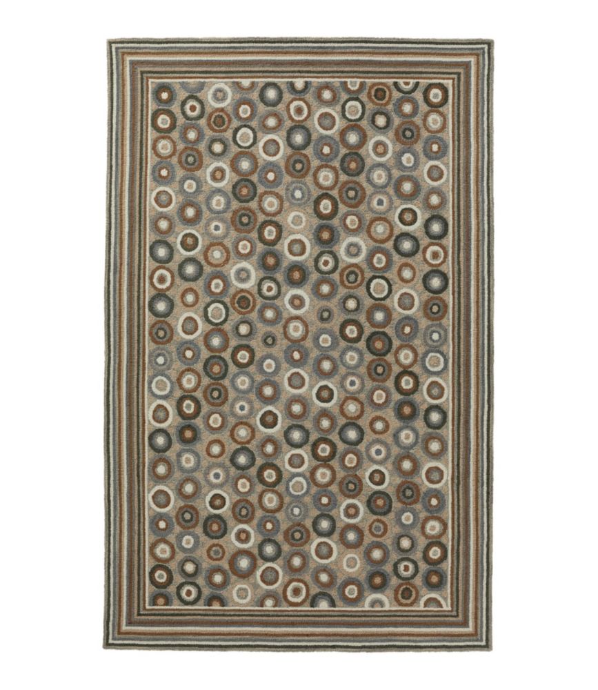Bean's Wool Hooked Rug, Coins
