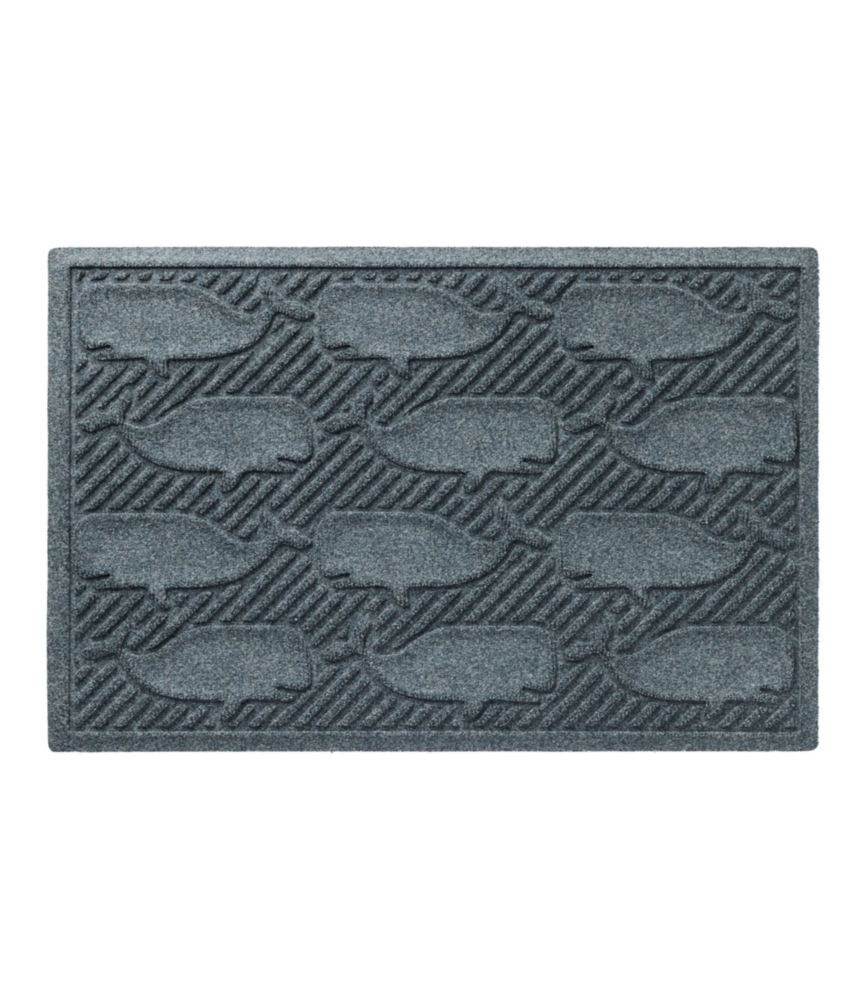 Everyspace Recycled Waterhog Doormat, Whales, Bluestone, small image number 1