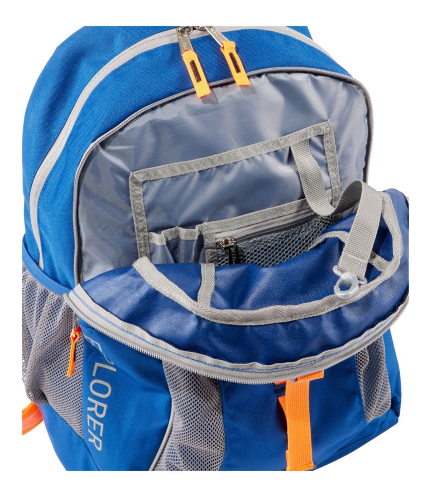 Bean's Explorer Backpack, 25L, Ocean Blue/Electric Orange, small image number 4