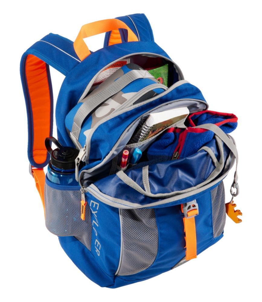 Bean's Explorer Backpack, 25L, Ocean Blue/Electric Orange, small image number 5