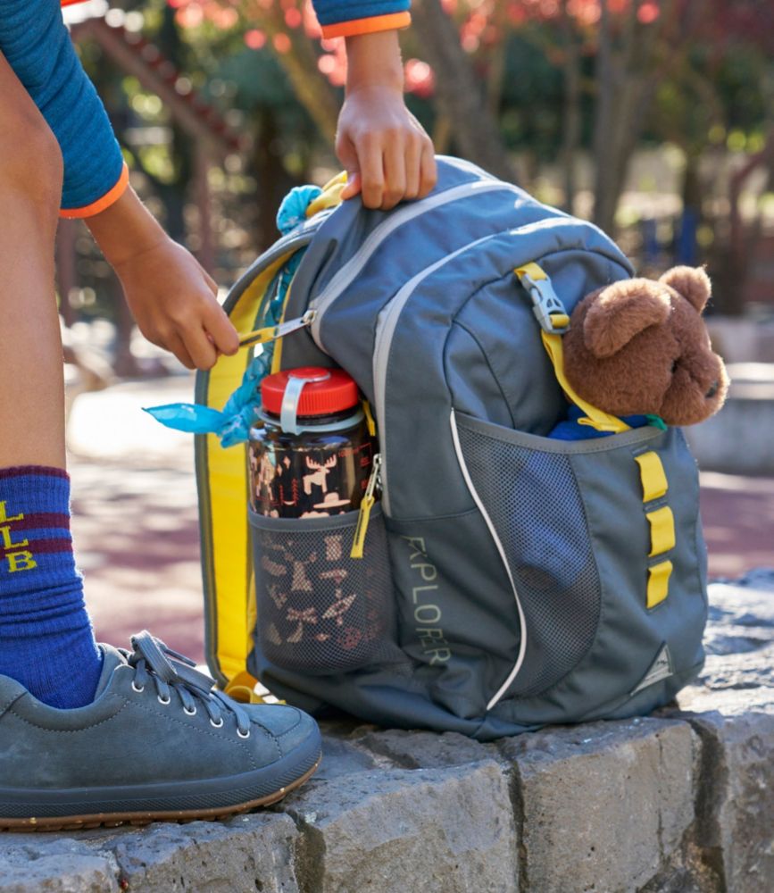 Bean's Explorer Backpack, 25L, Ocean Blue/Electric Orange, small image number 8