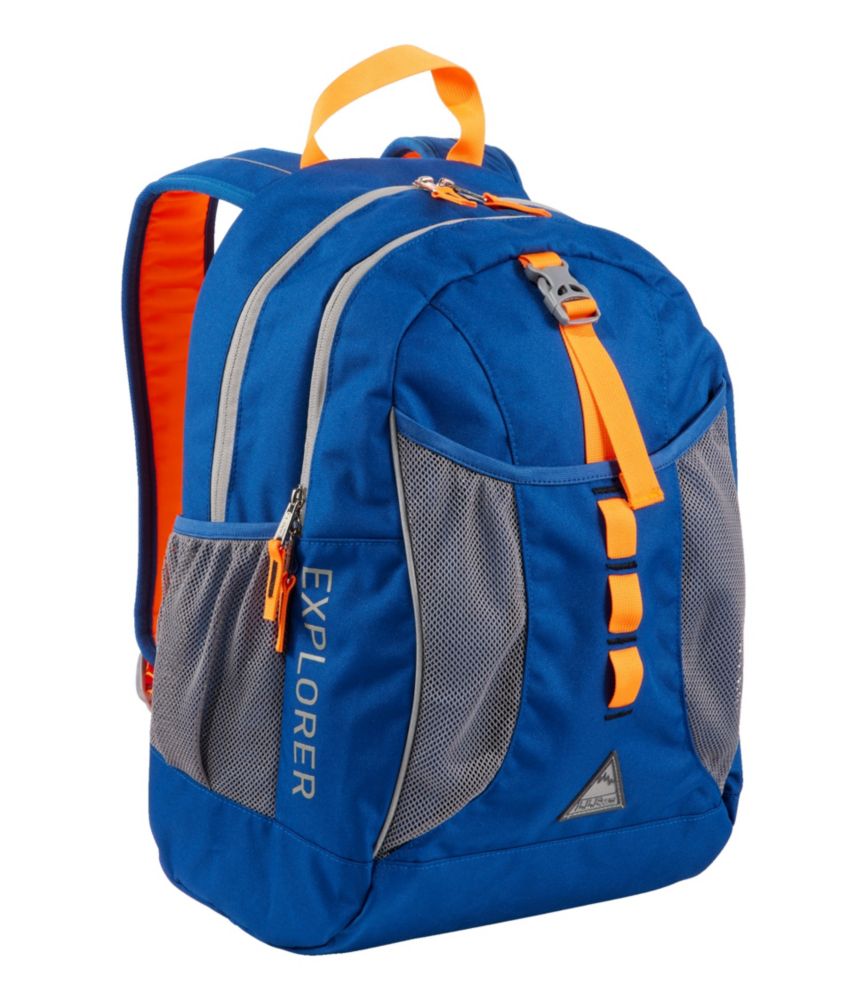 Bean's Explorer Backpack, 25L, Ocean Blue/Electric Orange, small image number 1