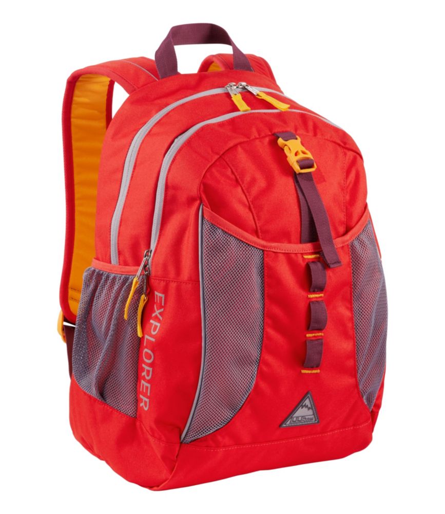 Ll bean orange backpack best sale