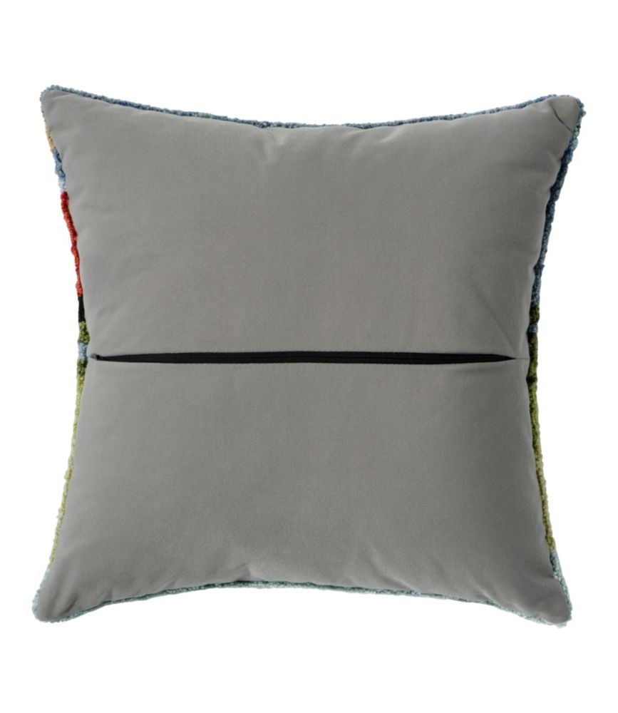 Indoor/Outdoor Hooked Pillow, Dogs in Canoe, Multi, small image number 3