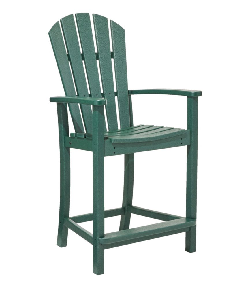 All-Weather Counter-Height Chair, Shellback, Green, small image number 1