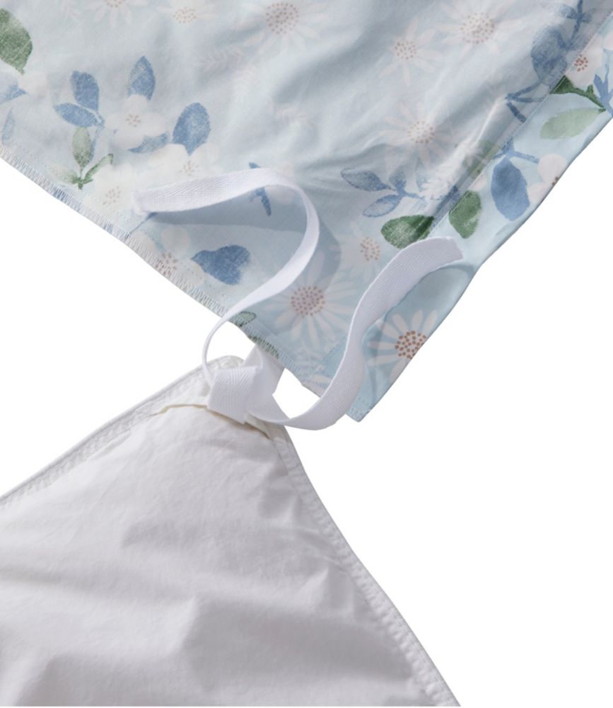 Premium Egyptian Percale Comforter Cover Collection, Daisy, Light Blue, small image number 2