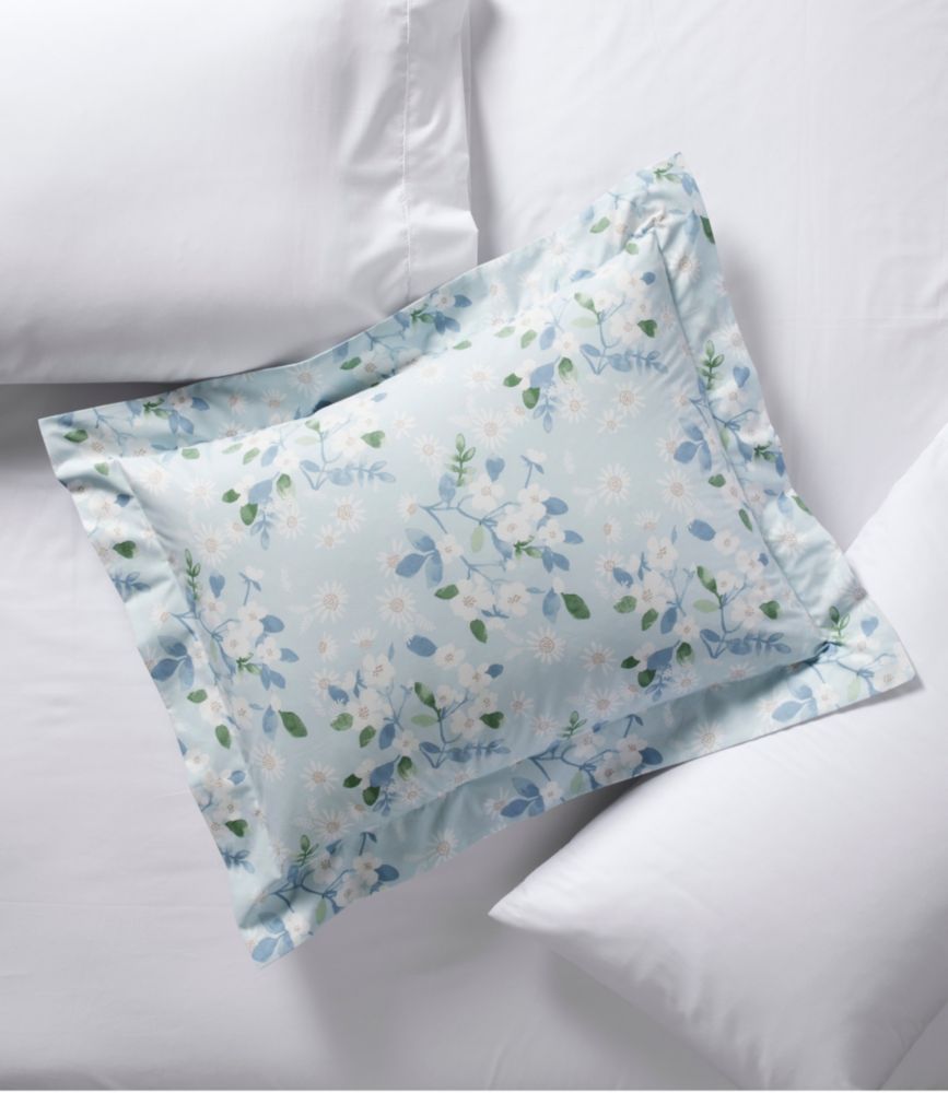 Premium Egyptian Percale Comforter Cover Collection, Daisy, Light Blue, small image number 4