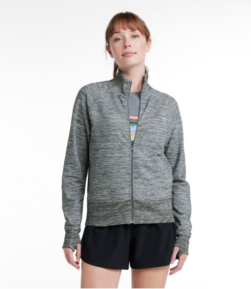 Women's L.L.Bean Cozy Sweatshirt, Full-Zip Marled, , small image number 4