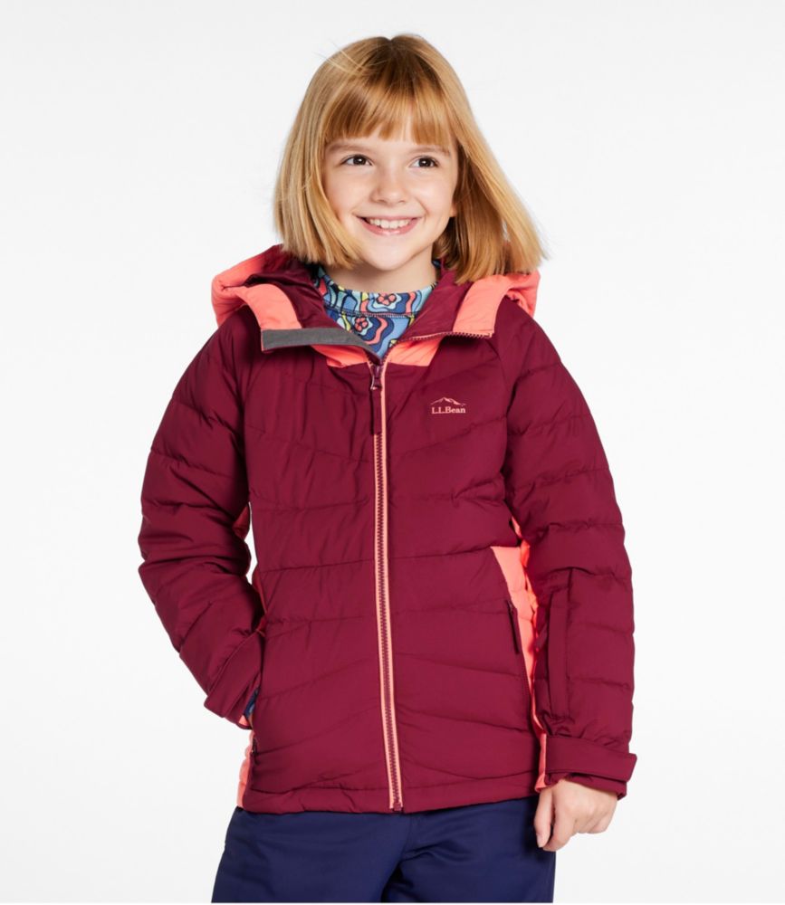 Kids' Quilted Summit Ski Jacket, Deep Rosewood, small image number 2