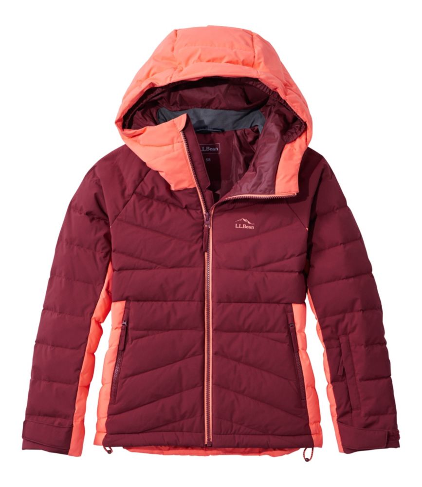 Kids' Quilted Summit Ski Jacket, Deep Rosewood, small image number 1