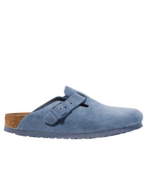 Women's Birkenstock Soft Footbed Boston Clogs, Suede